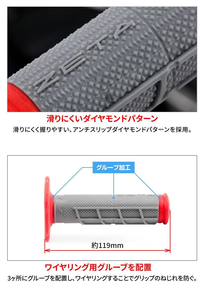 ZETA RACING Race Grip Closed End Blue/Gray Dirt Freak DIRTFREAK F5215 (Old Model Number: ZE47-5006)