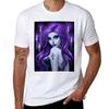 Goth Beauty Purple TShirt Novelty Graphic Tee Shirt