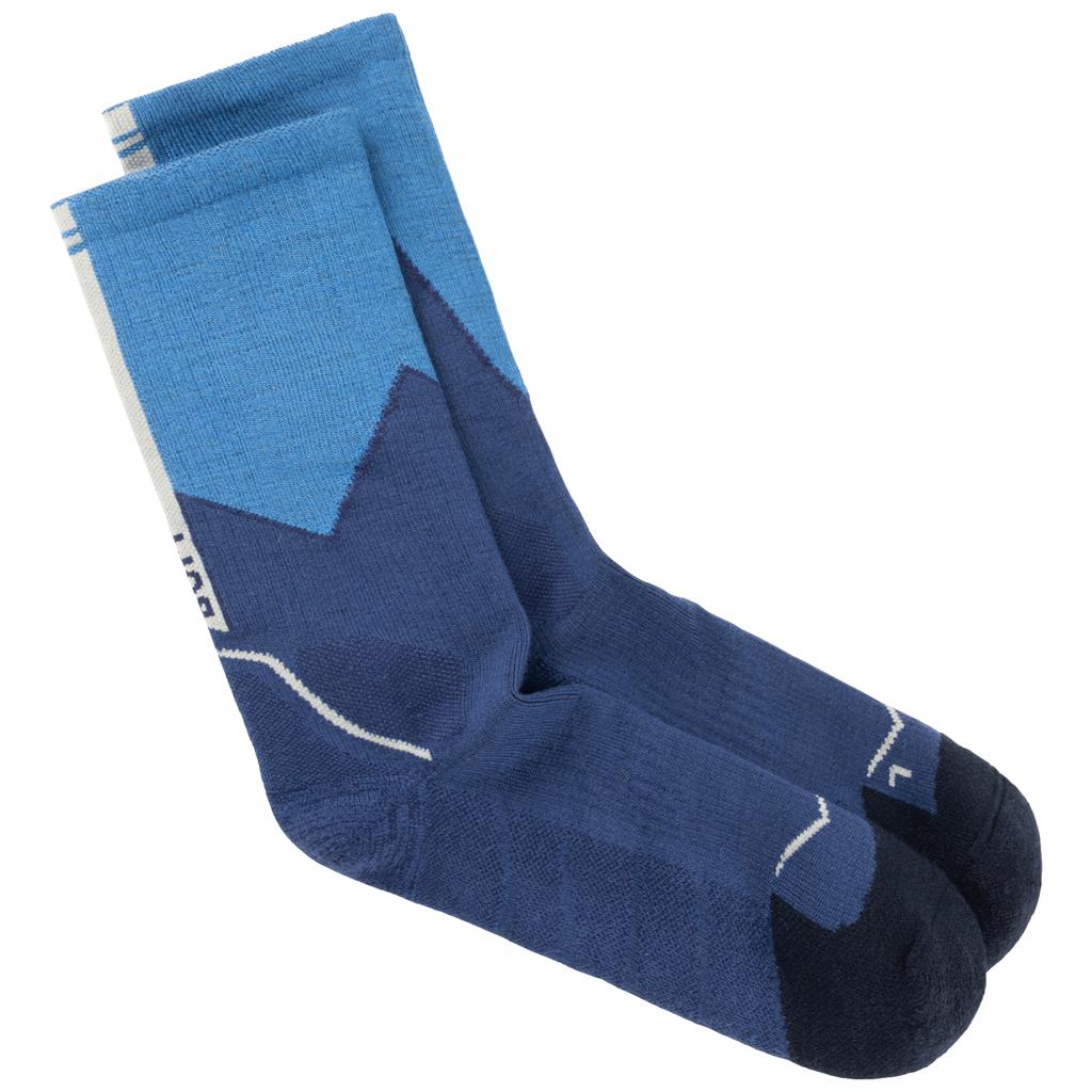 BUFF Merino Midweight Crew Socks, Unisex blue Socks
