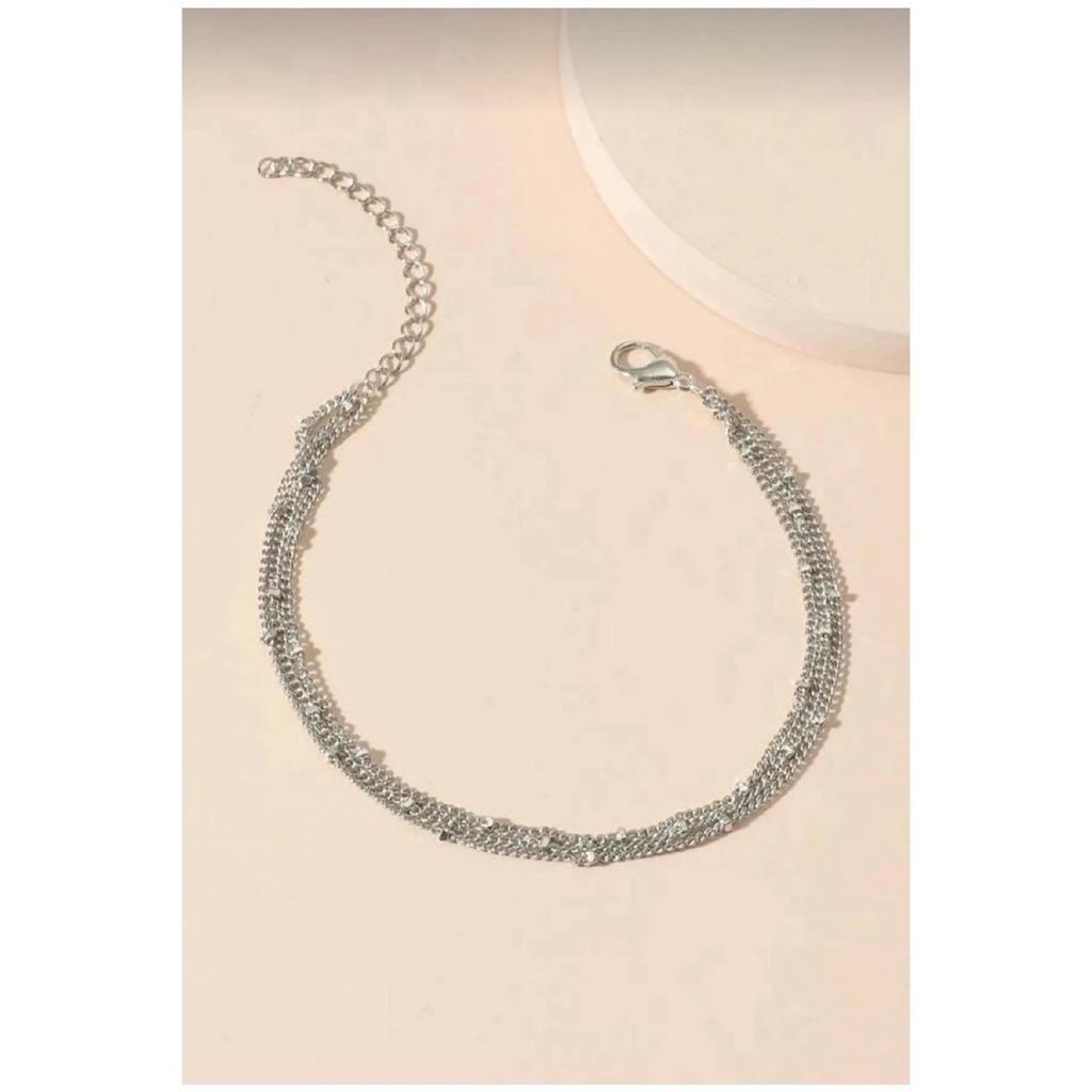 Damen Silberkette Multiple Multi