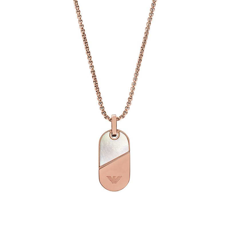 

Emporio Armani Rotating Flip Heart Pendant Necklace Women necklace Gold EGS3139221 Shopping Bag