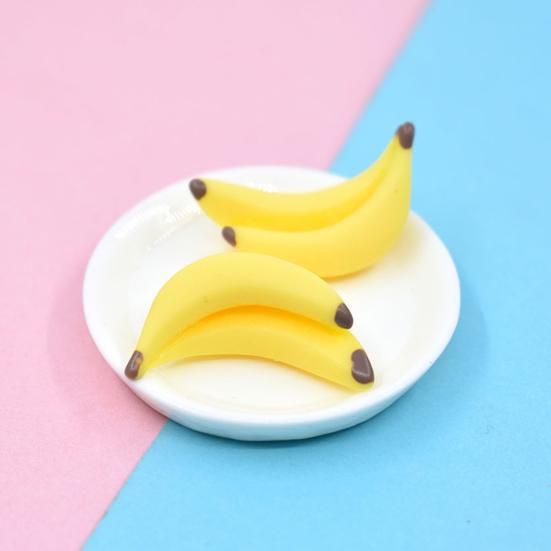 5Pcs Banana Toys Dollhouse Miniature Food Play Ornament Scene Decoration Model