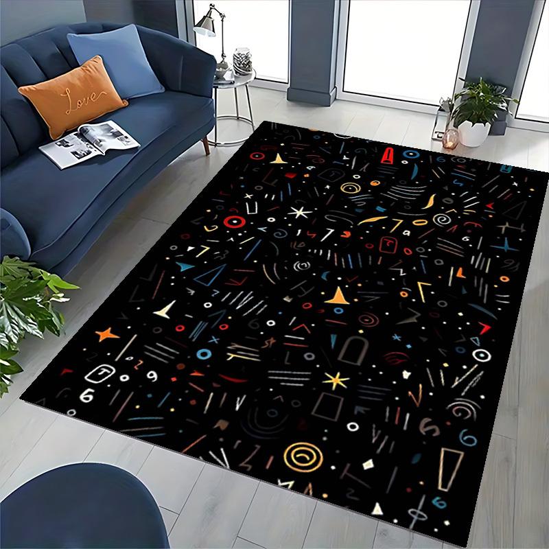 1pc Office Chair Mat with Festive Starry Sky Design - Non-Slip Carpet for Home and Office Use, Suitable for All Seasons.P042