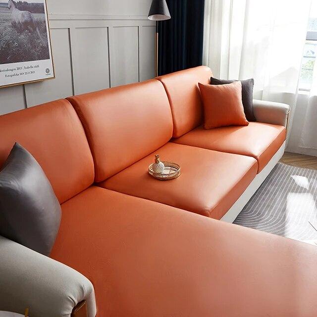 PU Waterproof Sofa Cushion Covers Elastic Sofa Seat Slipcover for Living Room Sofa Cover AirChair Couch Cover Home Decor Cover