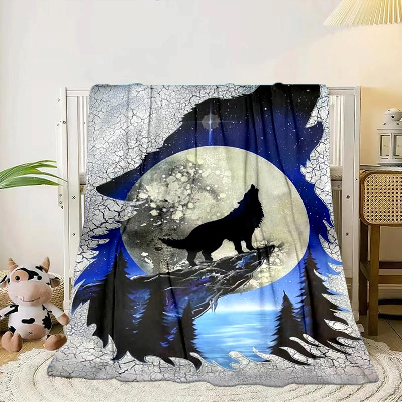 Wolf Pack Wilderness Blanket Flannel Blanket Throw Blanket Sofa Cover Blanket Soft Premium Blanket Picnic Blanket Tv Blanket Gifts