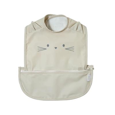 10mois Long Sleeveless Meal Pouch In Cat Ivory