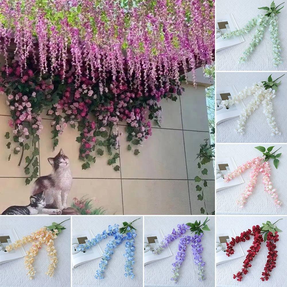 3 Fork Artificial Flower Vine 60cm Long Hanging Rattan Flower  Home Decoration