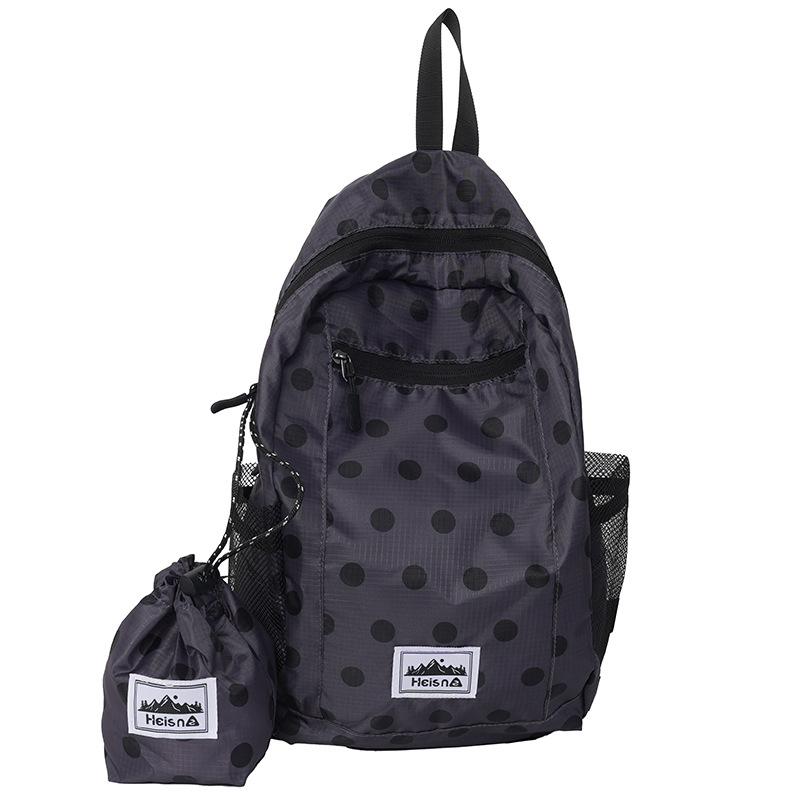 Color Polka Dot School Bag for Girls Large Capacity Backpack for Primary Middle High School Students Lightweight Casual Bookbags Nylon Backpack
