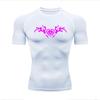 Fashionable and Minimalist for Men Running Tight Fitting Sportswear Short Sleeved Quick Drying Gym Sports Fitness Casual Comfortable High-Elasticity