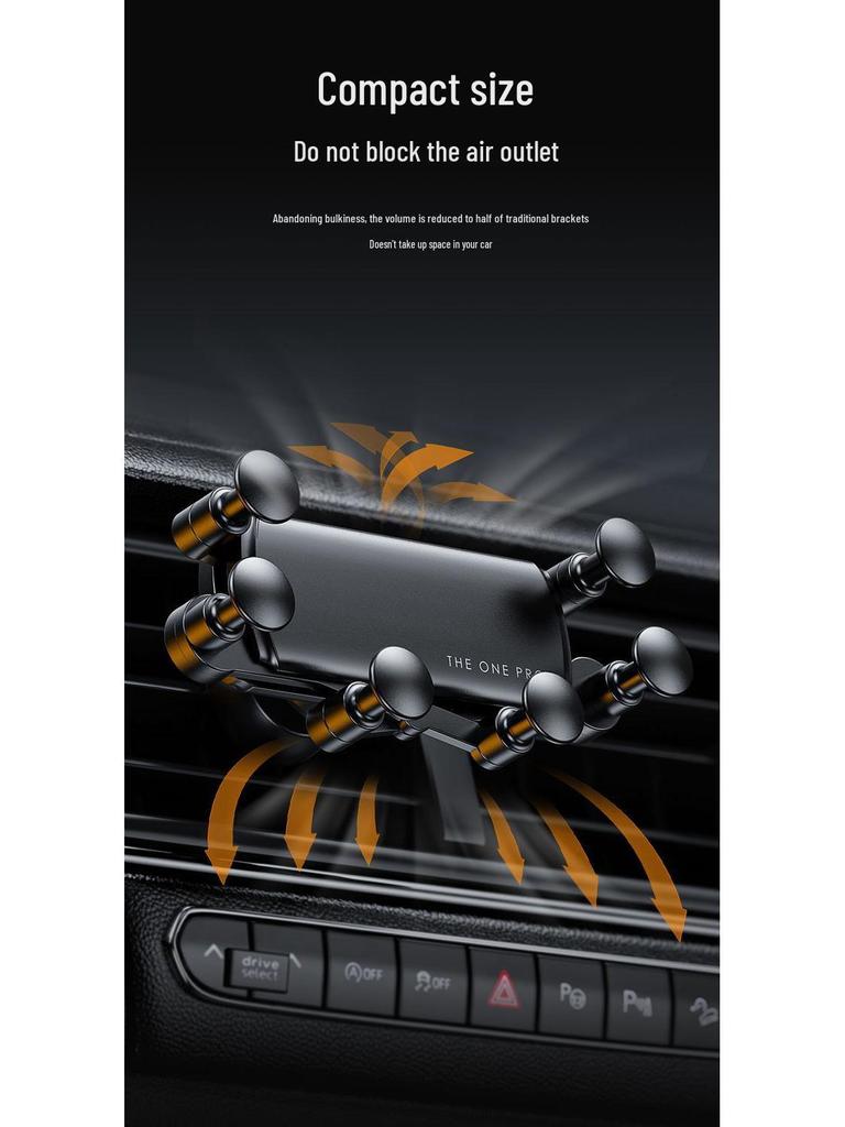 Gravity Retractable Car Vent Phone Holder