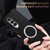 Carbon Fiber Magnetic Magsafe Wireless Charging Case For Samsung Z Fold 4 Z Fold 3 Z Flip 3 4 S23 S22 S21 Matte Cover For Iphone14 13 12 11 Pro Max