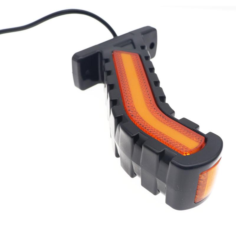 2 Pack Side Marker Light Signal Light Truck Turn Trailer LED Neon Light Bar 24V Truck Position Light Waterproof Triple Side Light Amber Red White