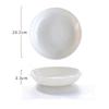 8 Inch, Bone China Deep Dinner Plate, Ceramic Restaurant Dinner Plates, Soup Plates, Porcelain Dinnerware China