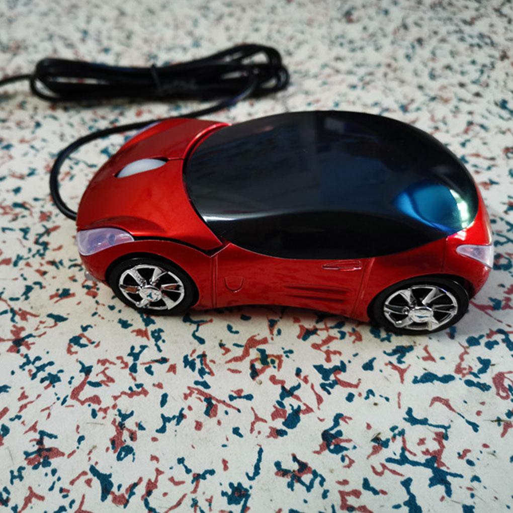Universal Fast Speed Car Shaped Wired Optical Mouse Portable 3 Keys Gaming Computer Mice Desktop PC Accessories