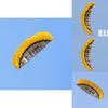 Stunning 2.5m Dual Line Parafoil Parachute Yellow Kite Perfect For Beach Adventures