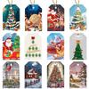 24pcs Snowman Christmas Hanging Ornaments Santa Claus Xmas Tree Decor  New Year