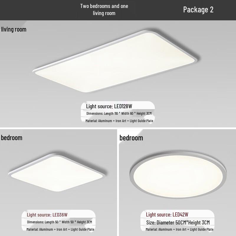UOSU Simple White LED Ceiling Light