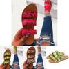Stylish Women's Snakeskin Slippers Casual Flats Sandals Perfect For Summer Days