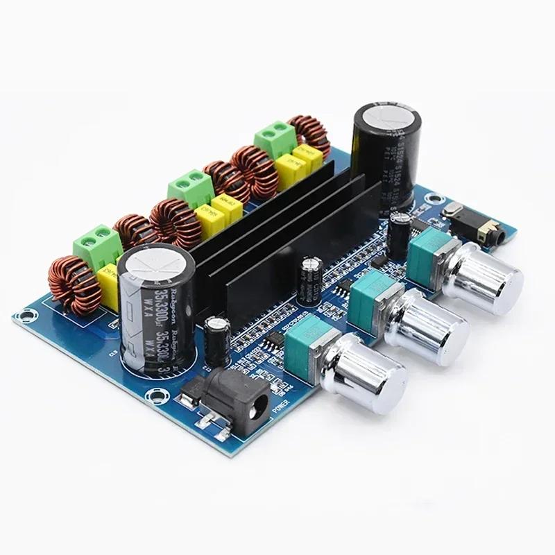 2*50W+100W Bluetooth 5.0 Dual TPA3116D2 Power Subwoofer Amplifier Board 2.1 Channel TPA3116 Audio Stereo Equalizer AUX Amp