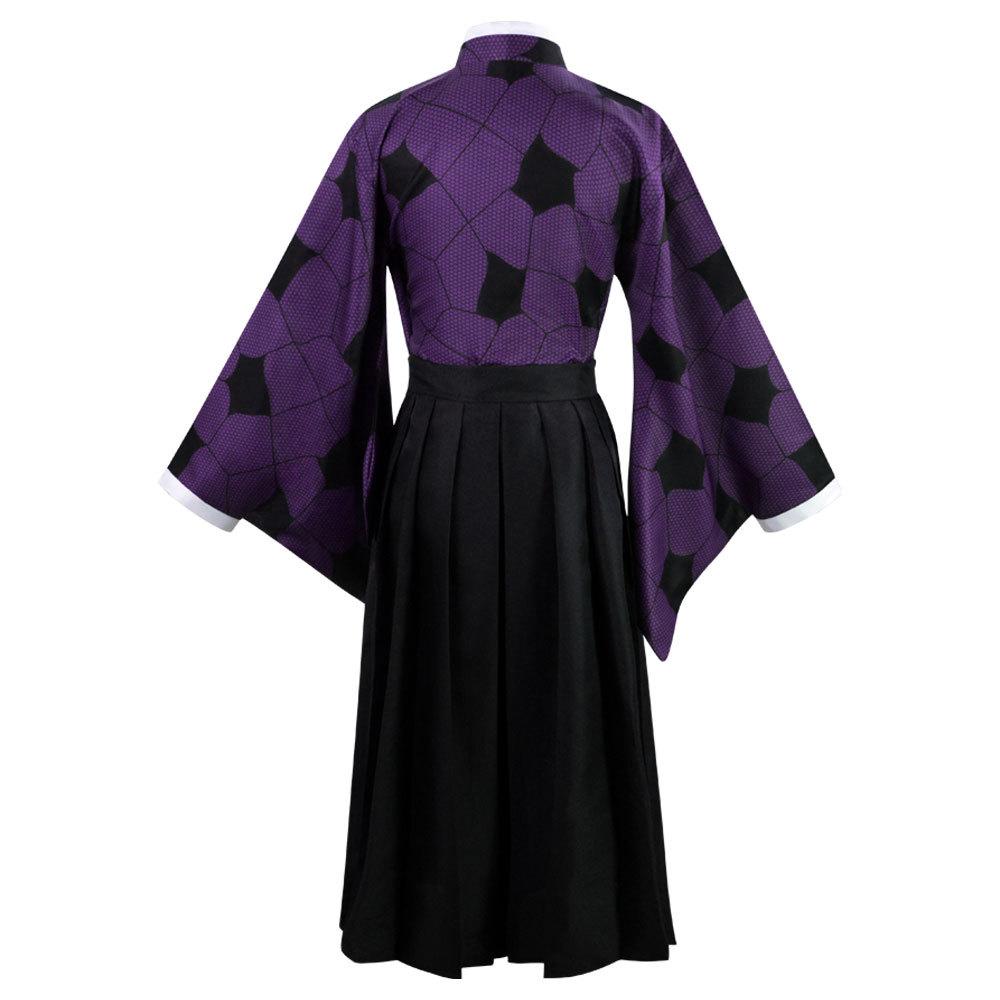 Demon Slayer Kokushibyou Cosplay Akumetsu Anime Demon Slayer Costume  Cosplay Suit  Wig Kimono Haori Halloween Costumes for Men