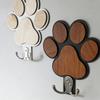 Wooden Claw Print Wall Hook Set Polished Wooden Hanger For Towels Keys Coat Bathroom Bedroom Decoration