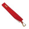 Tabarat Fan Fan with Made In Japan with Genuine Himeji Leather Size Pouch, Case, Carabiner, (Red, M)