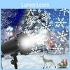Bright And Clear Snowflake Patterns With Led Moving Projector Lamp For Christmas