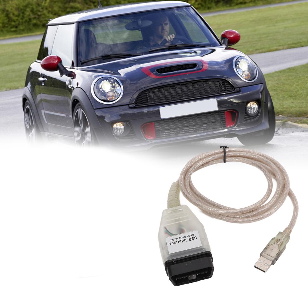 OBDII Scanner OBD2 Scan Cable K+DCAN OBD2 Scanning Diagnostic Tool USB Interface with CD Replacement for 3 Series E46 E83 E90