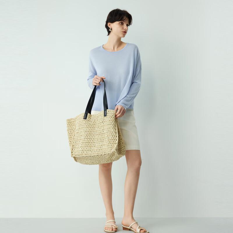 

Sancai Lyocell-Acetate Blend Long-Sleeve Knit Top L