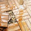 1pc Wooden floor tiles, outdoor terrace balcony DIY splicing installation, courtyard floor tiles