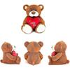 I Love You! 10' Teddy Bear with Red Heart, Soft Plush Bear Doll Stuffed Animal Toys Valentines Day Decor Gifts for Her / Girlfriend Lover Mom Kids (B