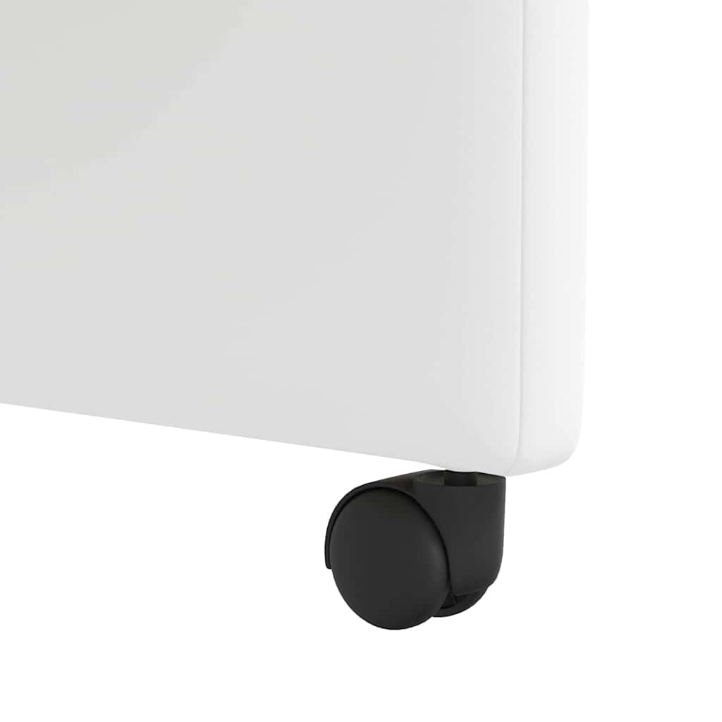 Dining Room Chairs with Casters 2 pcs White 57 x 66 x 94 cm