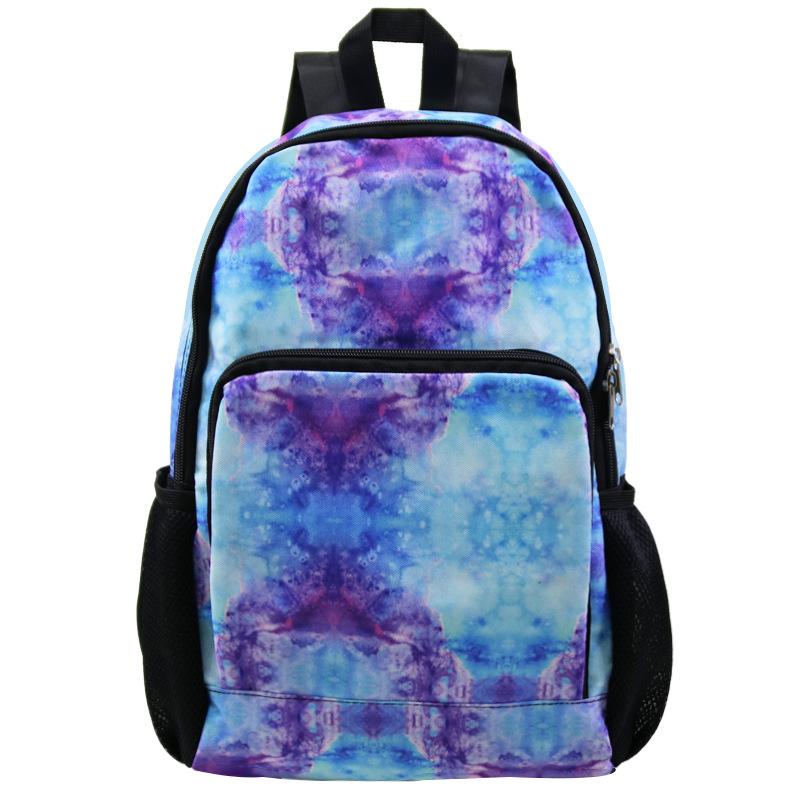 Casual folding backpack, student schoolbag, blank mountaineering bag, a customized backpack, and a customized heat transfer bag.