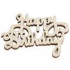 20pcs Mini Size Wooden Ornaments Unfinished Wooden Party Prop Wood Cutout Words  For Birthday Party
