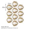 50Pcs Grey and White Marble Wood Bohemian Peel and Stick Self-Adhesive Hexagon Tile Stickers for Home Cabinet Kitchen Living Room Wall