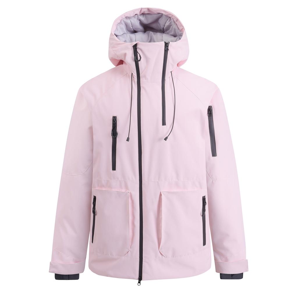 Outdoor Ski Jacket for Men and Women Snowboard Coat Breathable Warm Insulation Sport Skiing Jackets Unisex Windproof Waterproof Snow Jackets with Hood