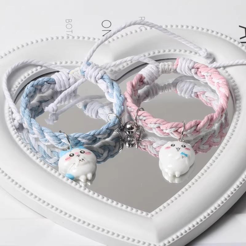 Knitted Magnetic Hand Rope Bracelet for Couples - Best Friend Gift