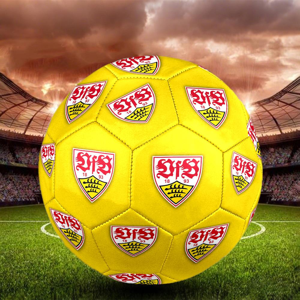 Stuttgart Football Club Indoor Soccer Ball Size 5 Colorful All Ages Machine Stitched PVC Competition Ready Durable High-Bounce