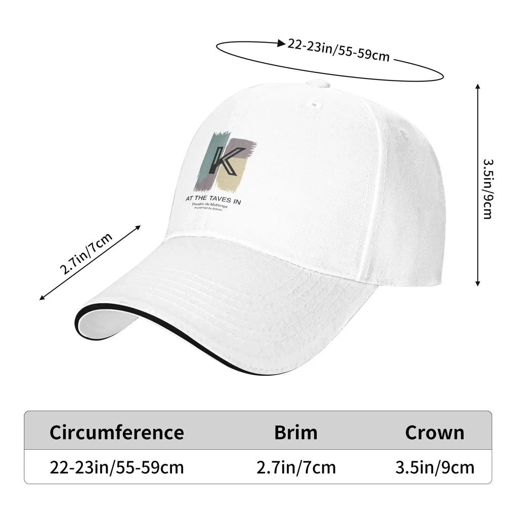 K Design Casual Baseball Cap Summer  Trucker Hat Sun Visor Outdoor Sports Snapback Cap Female Male Y2k Cool Baseball Caps
