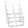Acrylic Brochure Holder 8.5 X 11 Inch 4-Tier Literature Display Stand Rack