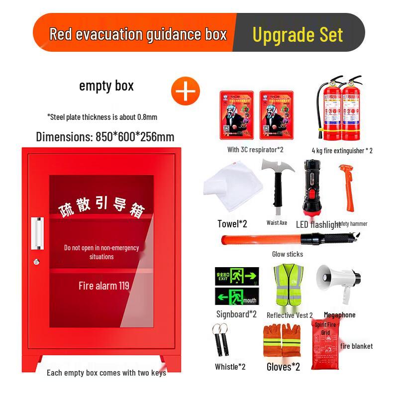 Brangdy Fire Evacuation Guidance Kit & Emergency Cabinet 1