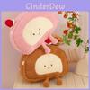 Cute Swiss Roll Plush Doll Pillow With Short Plush Fabric For Bedroom Decor And Comfort