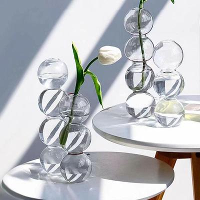 Modern Hydroponic Flower Pot Romantic Spherical Flower Vase Glass Vase  Dining Room