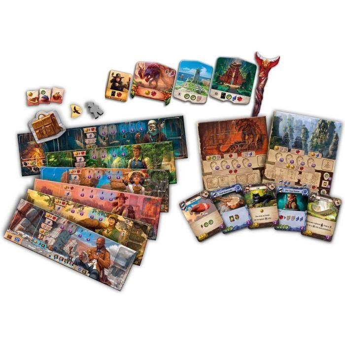 Jeu de société iello les ruines perdues de narak - chefs d'expédition - vert/marron/beige