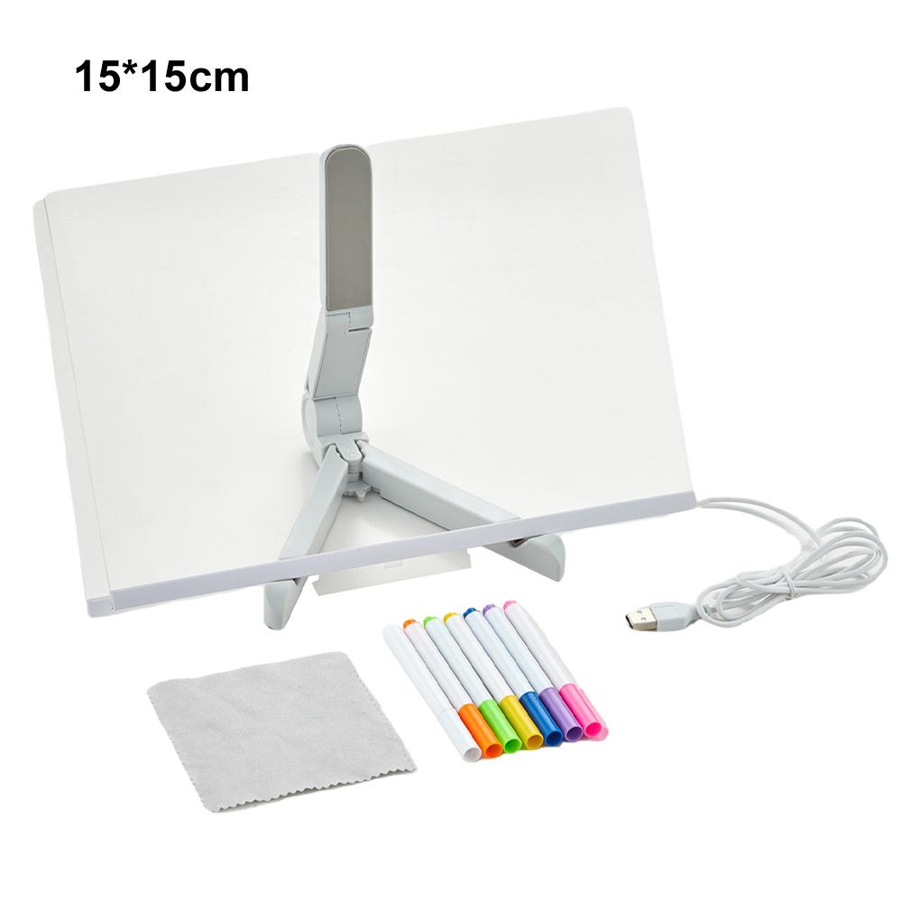 

USB Color LED Memo Board Luminated Acrylic Message Board For Kids Creative Office LED Drawing Clear Board 15x15cm/30x20cm