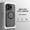Luxury Matte Armor Magnetic Magsafe Wireless Charge Case For iPhone 15 14 13 11 12 Pro Max 13 Mini 14 Plus Cover Funda