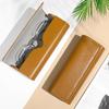 Vintage PU Leather Glasses Case Portable Men Women Glasses Storage Box Anti-Pressure Eyeglasses Bag Accessories