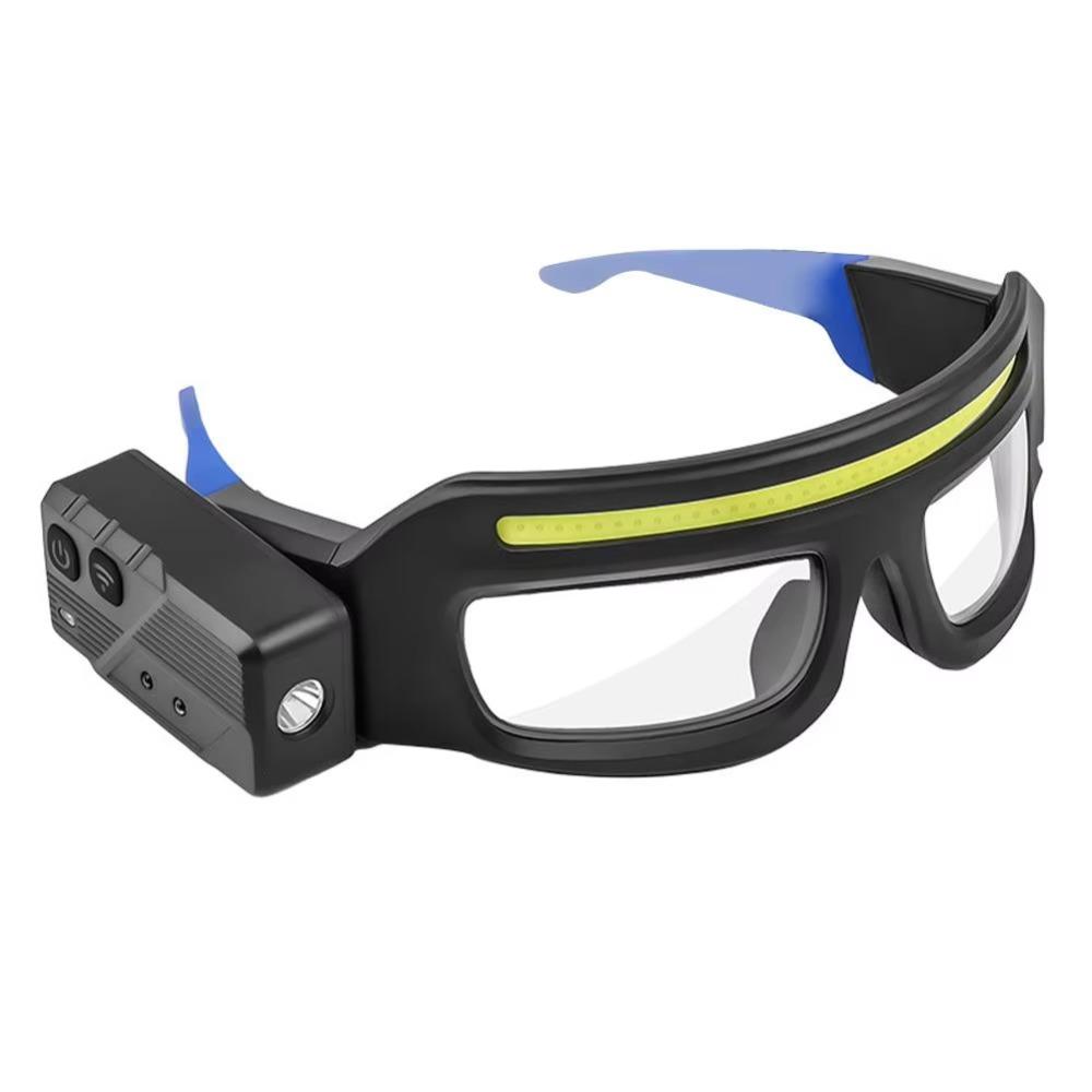 

Wave Sensor Control Eyeglass Lamp Type-C Charging LED Flashlight Glasses Light Night Running синій