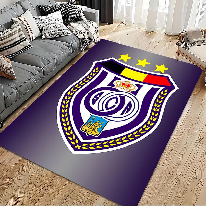 Purple Shield Emblem Carpet suitable as a non-slip mat for the living room or bedroom sofa