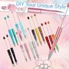 Beadable Writing Pens for Crafting 16-Color DIY izable Pen Set for School, Office & Creative Gifts | Smooth Writing, Stainless Steel Shaft
